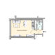 1-Zimmer-Wohnung (9. OG) in Stuttgart-Birkenäcker - Grundriss